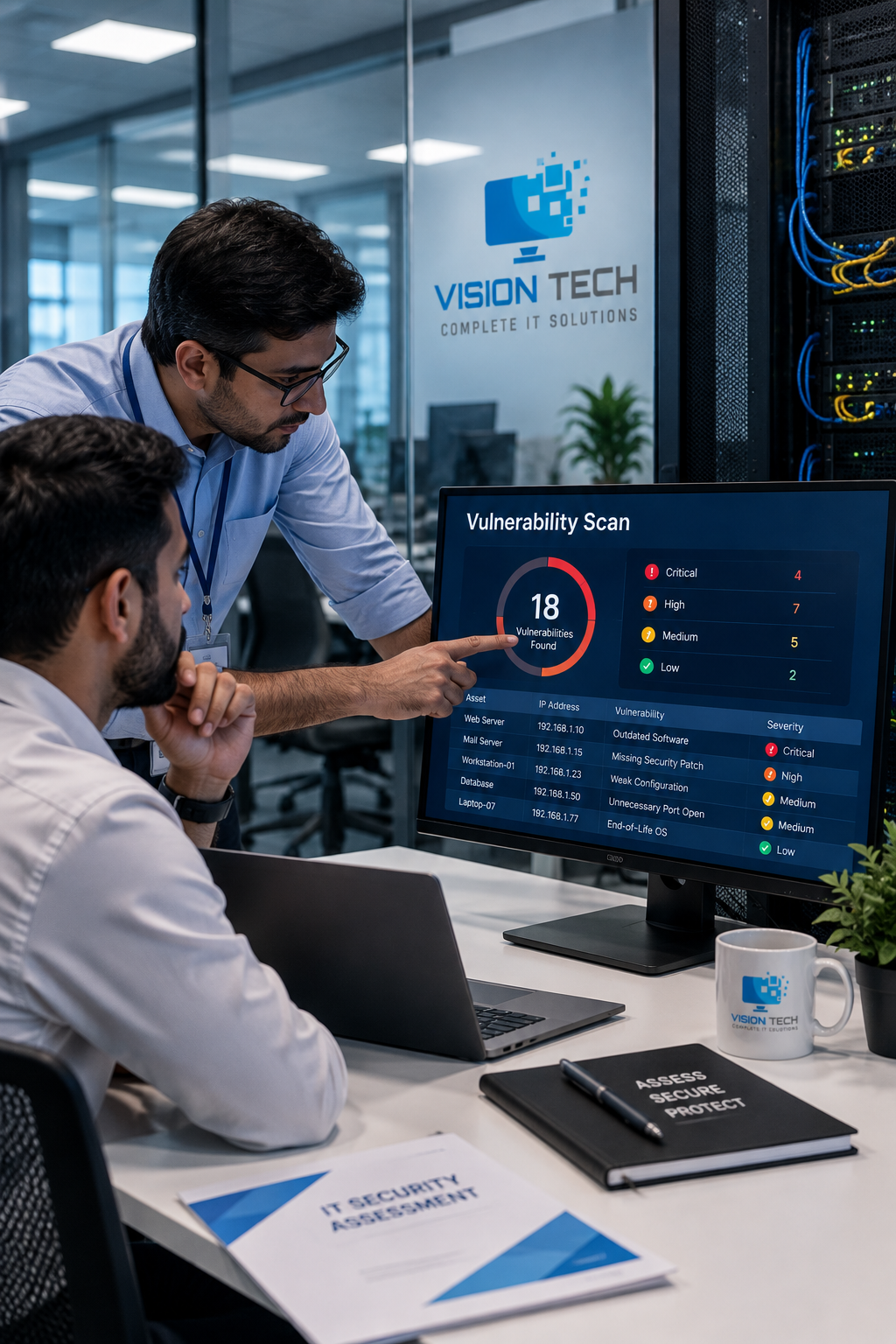Vulnerability assessment cybersecurity environment